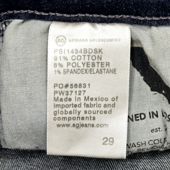 AG Adriano Goldschmied Prima Cigarette Leg Jeans Dark Wash 29 x 29 - Picture 6 of 7